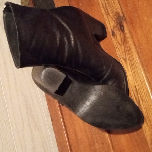 Women's soft leather high heel boots - Picture 4 of 6